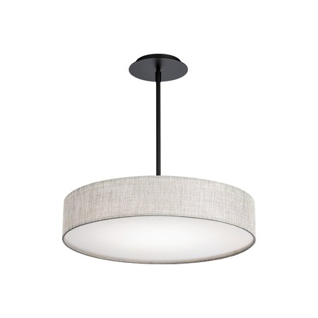 Dweled Manhattan 20in LED Fabric Pendant 2700K in Black PD-137